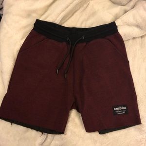 Flag Nor Fail Maroon Shorts